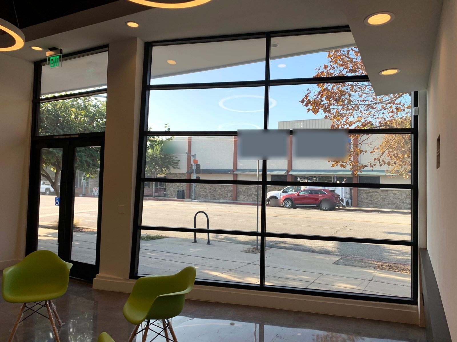 Smart film switched to private on office windows — Pasadena